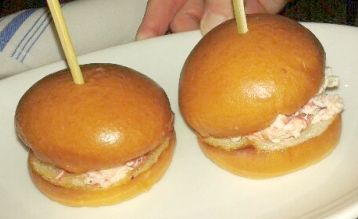 Cook lobster sliders